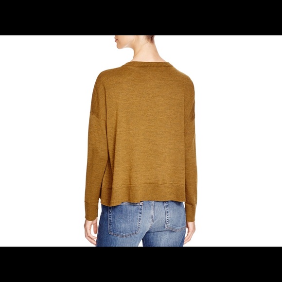 Eileen Fisher Burnt Orange Merino Wool Sweater S/P - Picture 6 of 6